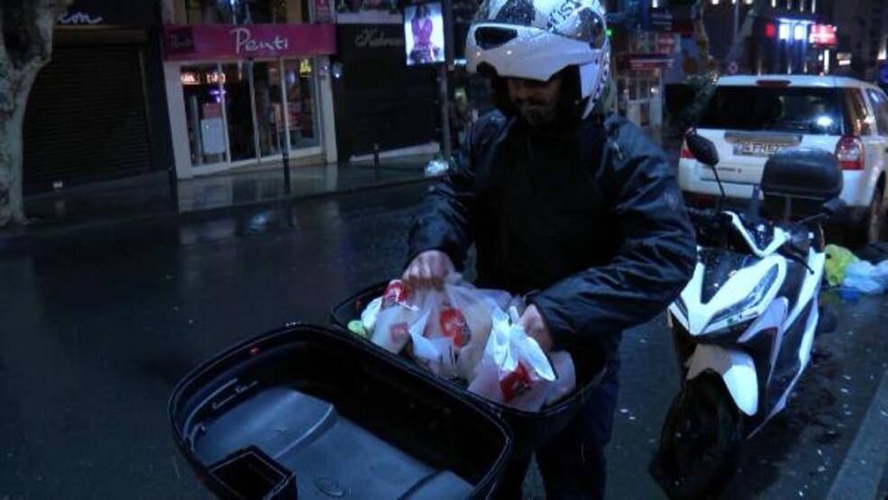 Yasağa rağmen kuryeler yollara çıktı - 1