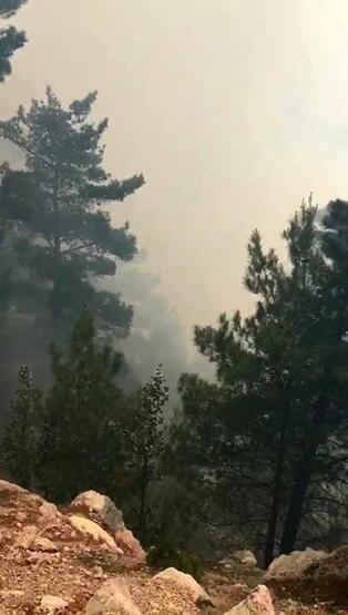 Antalya'da orman yangını! Ekipler müdahale ediyor - 1