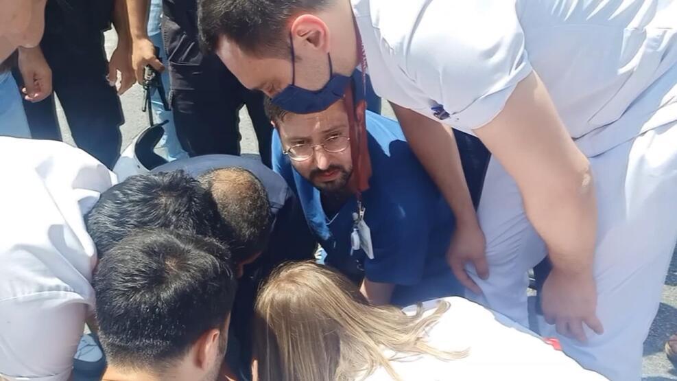 Rahatsızlanan polise sağlık çalışanları müdahale etti - 3