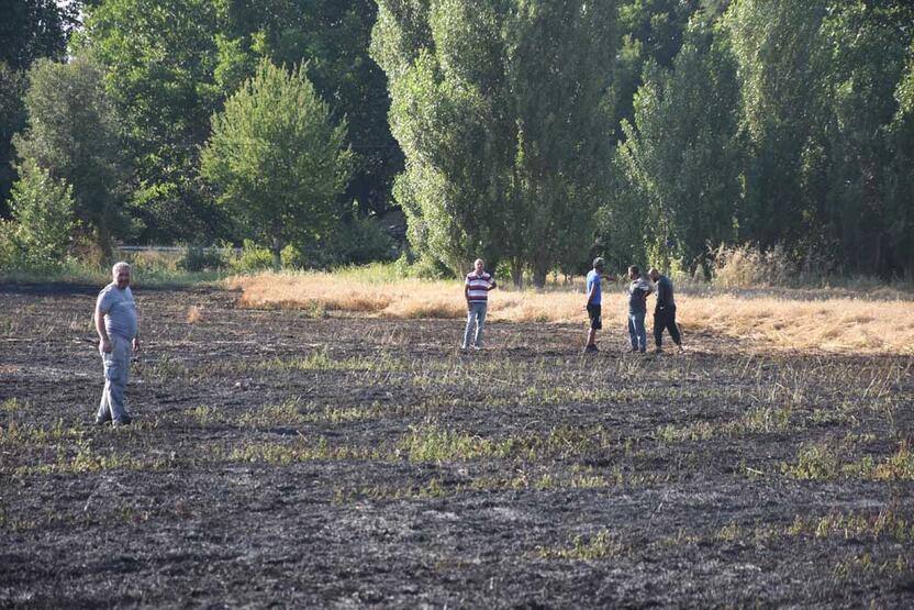 Yangın 30 dakika sürdü ama... 40 dönüm arpa kül oldu! - 1