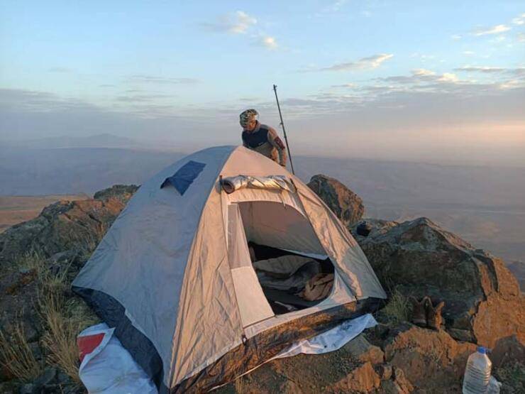 Zirvede kamp kurarak güneşin doğuşunu ve batışını görüntülediler - 2