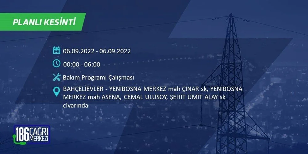 BEDAŞ 6-7 Eylül Elektrik kesintisi hangi ilçe ve mahallede olacak? Elektrikler ne zaman saat kaçta gelecek? - 4