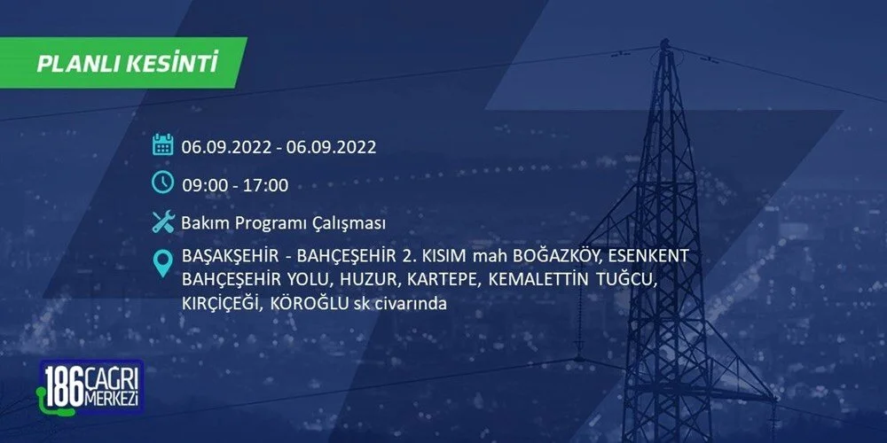 BEDAŞ 6-7 Eylül Elektrik kesintisi hangi ilçe ve mahallede olacak? Elektrikler ne zaman saat kaçta gelecek? - 8