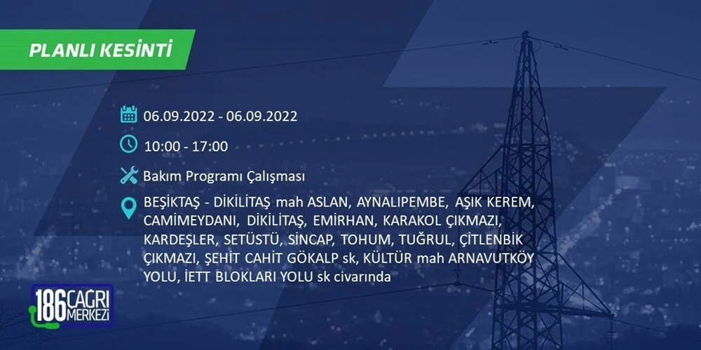 BEDAŞ 6-7 Eylül Elektrik kesintisi hangi ilçe ve mahallede olacak? Elektrikler ne zaman saat kaçta gelecek? - 11
