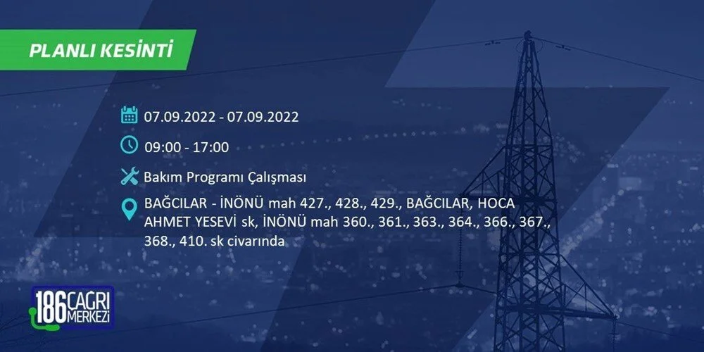 BEDAŞ 6-7 Eylül Elektrik kesintisi hangi ilçe ve mahallede olacak? Elektrikler ne zaman saat kaçta gelecek? - 15