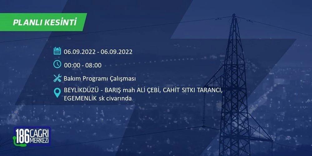 BEDAŞ 6-7 Eylül Elektrik kesintisi hangi ilçe ve mahallede olacak? Elektrikler ne zaman saat kaçta gelecek? - 16