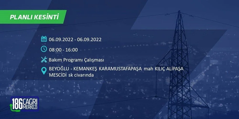 BEDAŞ 6-7 Eylül Elektrik kesintisi hangi ilçe ve mahallede olacak? Elektrikler ne zaman saat kaçta gelecek? - 20