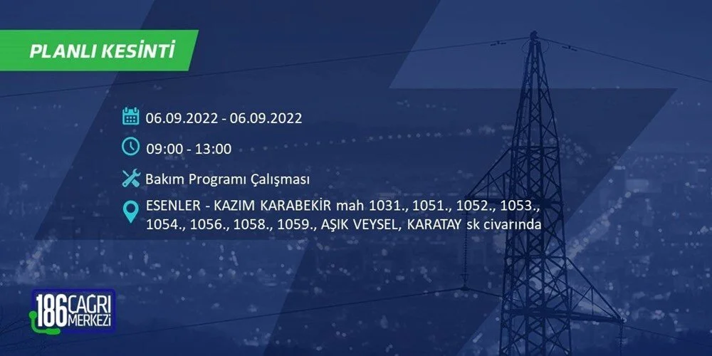 BEDAŞ 6-7 Eylül Elektrik kesintisi hangi ilçe ve mahallede olacak? Elektrikler ne zaman saat kaçta gelecek? - 32