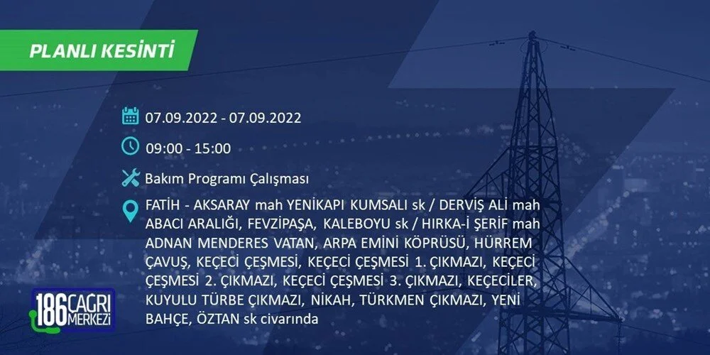 BEDAŞ 6-7 Eylül Elektrik kesintisi hangi ilçe ve mahallede olacak? Elektrikler ne zaman saat kaçta gelecek? - 39