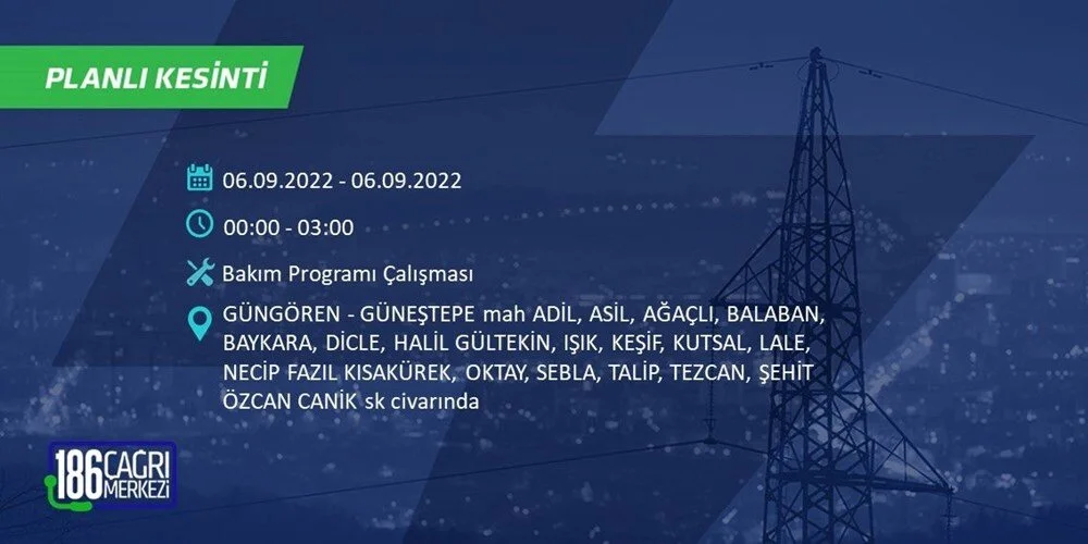 BEDAŞ 6-7 Eylül Elektrik kesintisi hangi ilçe ve mahallede olacak? Elektrikler ne zaman saat kaçta gelecek? - 42