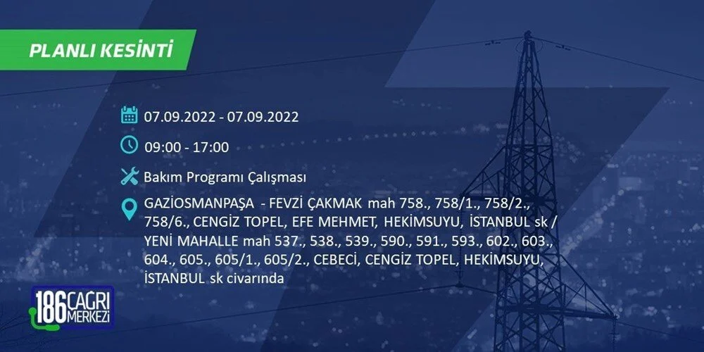 BEDAŞ 6-7 Eylül Elektrik kesintisi hangi ilçe ve mahallede olacak? Elektrikler ne zaman saat kaçta gelecek? - 43