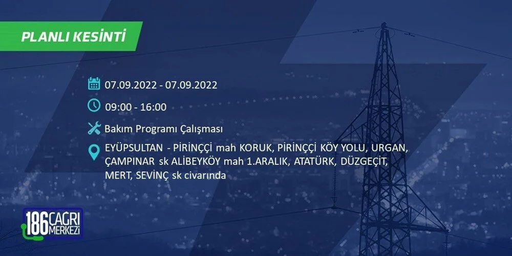 BEDAŞ 6-7 Eylül Elektrik kesintisi hangi ilçe ve mahallede olacak? Elektrikler ne zaman saat kaçta gelecek? - 54