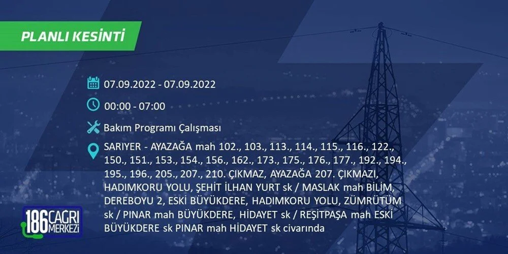 BEDAŞ 6-7 Eylül Elektrik kesintisi hangi ilçe ve mahallede olacak? Elektrikler ne zaman saat kaçta gelecek? - 58