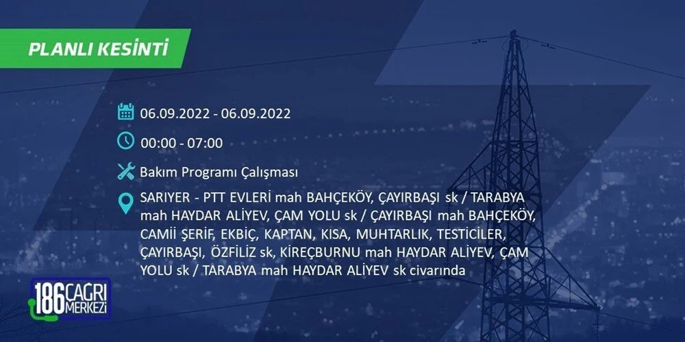 BEDAŞ 6-7 Eylül Elektrik kesintisi hangi ilçe ve mahallede olacak? Elektrikler ne zaman saat kaçta gelecek? - 61