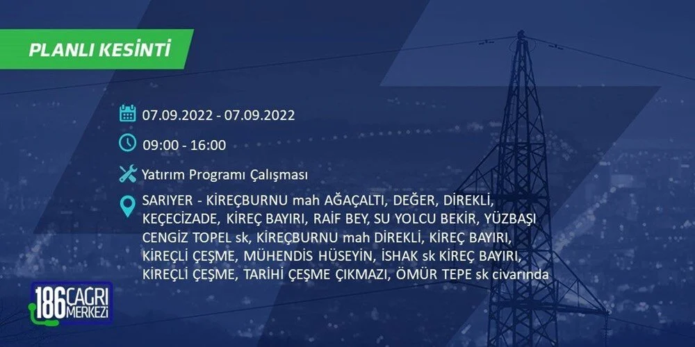 BEDAŞ 6-7 Eylül Elektrik kesintisi hangi ilçe ve mahallede olacak? Elektrikler ne zaman saat kaçta gelecek? - 60