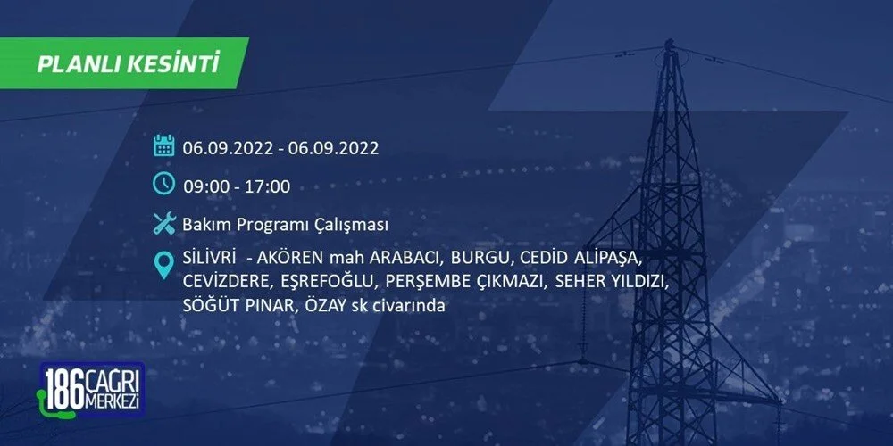 BEDAŞ 6-7 Eylül Elektrik kesintisi hangi ilçe ve mahallede olacak? Elektrikler ne zaman saat kaçta gelecek? - 63