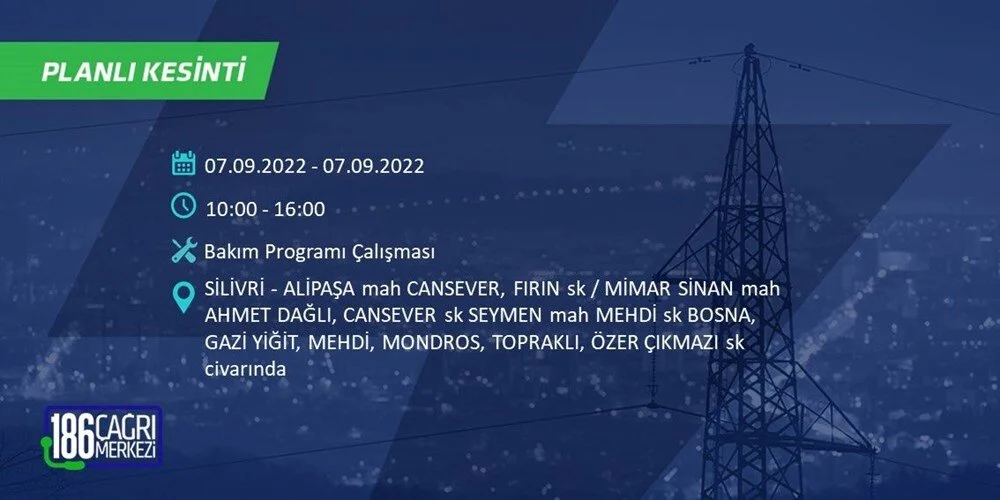 BEDAŞ 6-7 Eylül Elektrik kesintisi hangi ilçe ve mahallede olacak? Elektrikler ne zaman saat kaçta gelecek? - 67