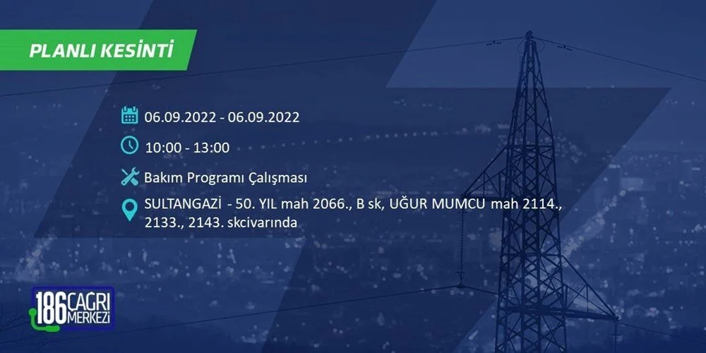 BEDAŞ 6-7 Eylül Elektrik kesintisi hangi ilçe ve mahallede olacak? Elektrikler ne zaman saat kaçta gelecek? - 71