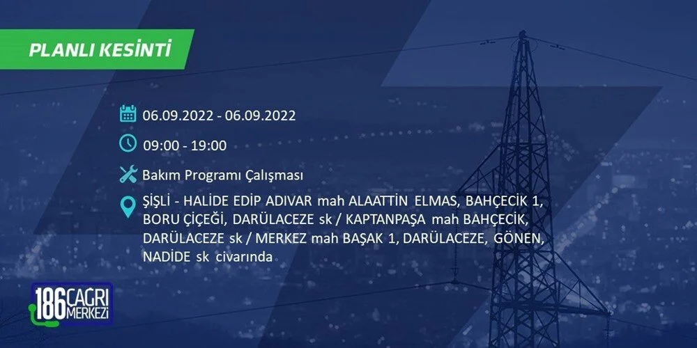 BEDAŞ 6-7 Eylül Elektrik kesintisi hangi ilçe ve mahallede olacak? Elektrikler ne zaman saat kaçta gelecek? - 77