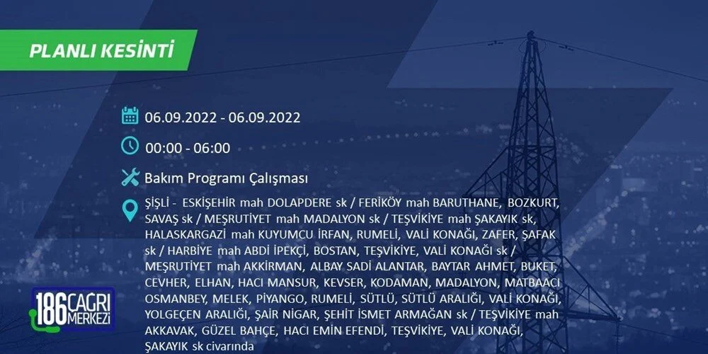 BEDAŞ 6-7 Eylül Elektrik kesintisi hangi ilçe ve mahallede olacak? Elektrikler ne zaman saat kaçta gelecek? - 79