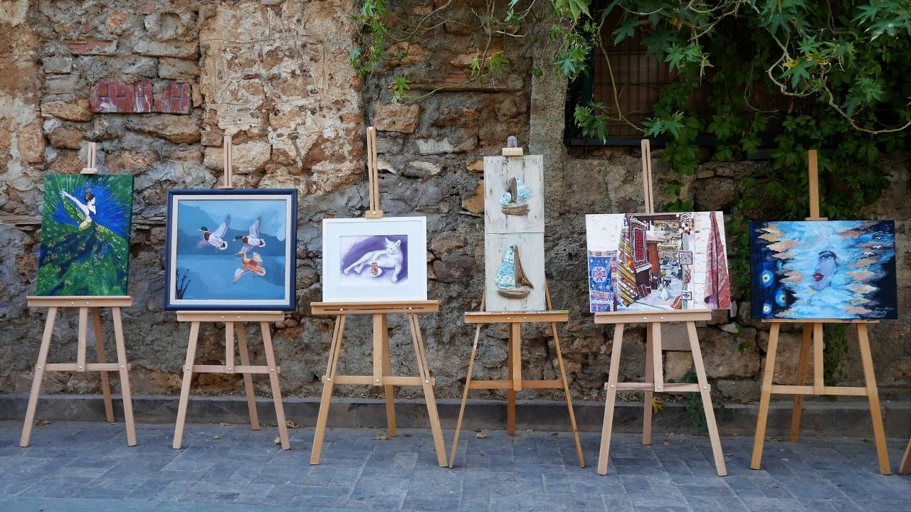 Ressamlar Kaleiçi sokaklarında buluştu - 4