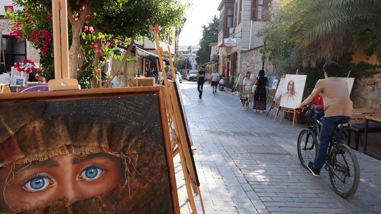 Ressamlar Kaleiçi sokaklarında buluştu - 5