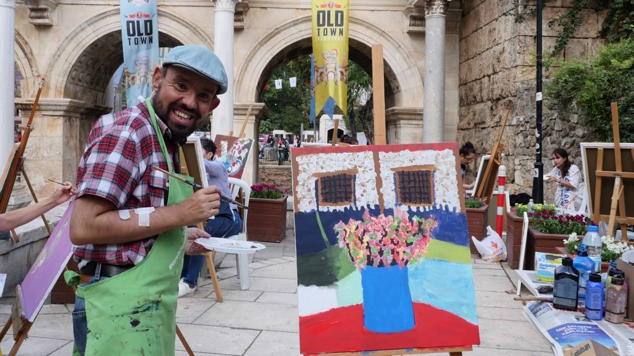 Ressamlar Kaleiçi sokaklarında buluştu - 1