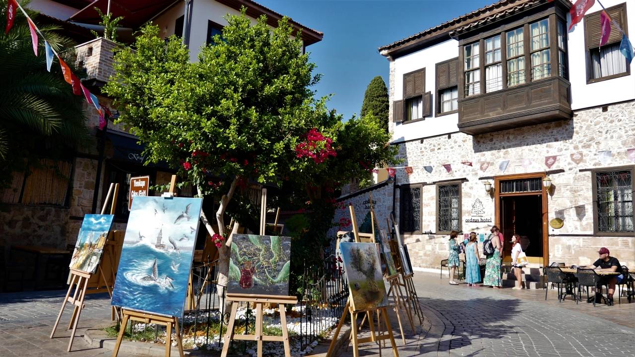 Ressamlar Kaleiçi sokaklarında buluştu - 3