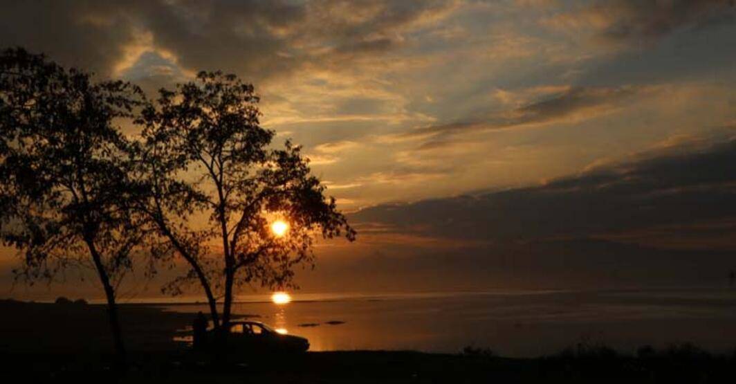 Burdur Gölü'nde 'gün batımı' güzelliği - 4