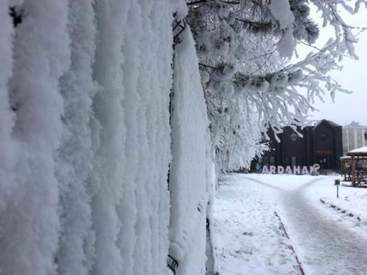 Ardahan eksi 14,8 ile dondu - 3