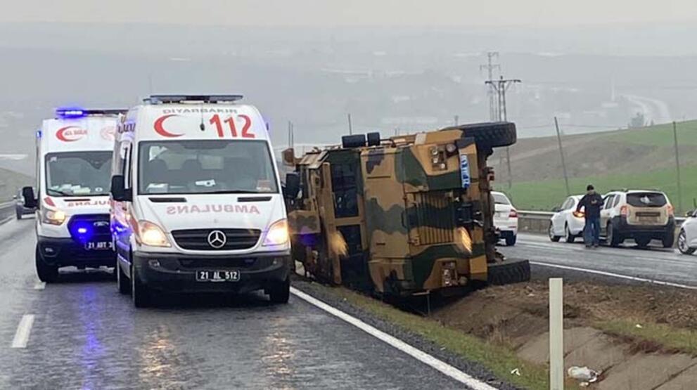 Diyarbakır’da zırhlı askeri araç devrildi: 6 yaralı - 4
