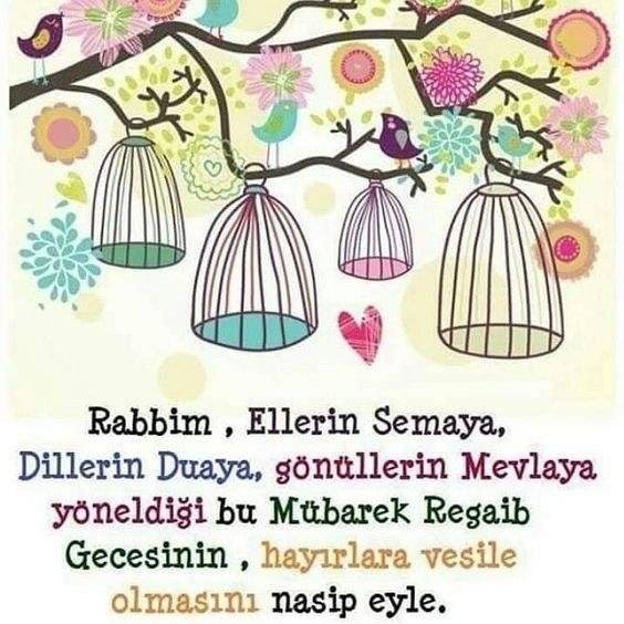 WhatsApp resimli kandil mesajları indir | Regaip Kandili resmi (durum fotoğrafı) indir - 29