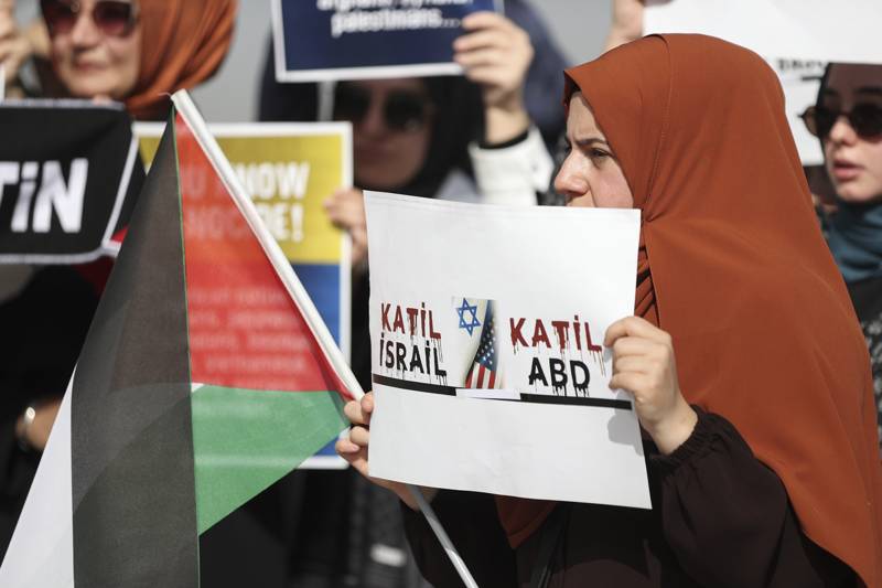 BM'nin suskunluğu Ankara'da protesto edildi - 4