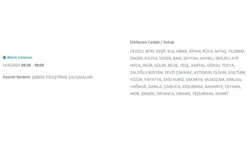 İstanbul’da büyük elektrik kesintisi! Hangi ilçeler etkilenecek? - 37