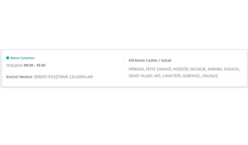 İstanbul’da büyük elektrik kesintisi! Hangi ilçeler etkilenecek? - 33