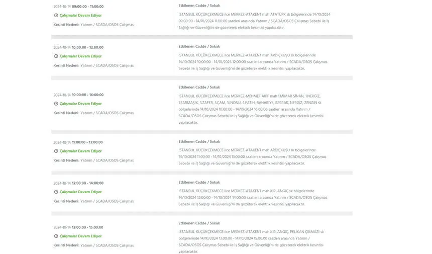 İstanbul’da büyük elektrik kesintisi! Hangi ilçeler etkilenecek? - 26