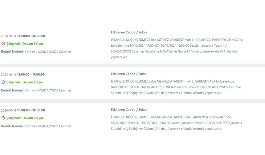 İstanbul’da büyük elektrik kesintisi! Hangi ilçeler etkilenecek? - 25