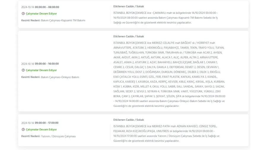 İstanbul’da büyük elektrik kesintisi! Hangi ilçeler etkilenecek? - 12