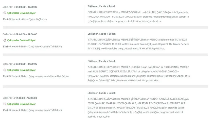 İstanbul’da büyük elektrik kesintisi! Hangi ilçeler etkilenecek? - 5