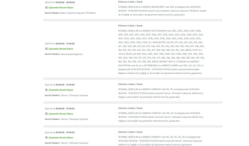 İstanbul’da büyük elektrik kesintisi! Hangi ilçeler etkilenecek? - 3