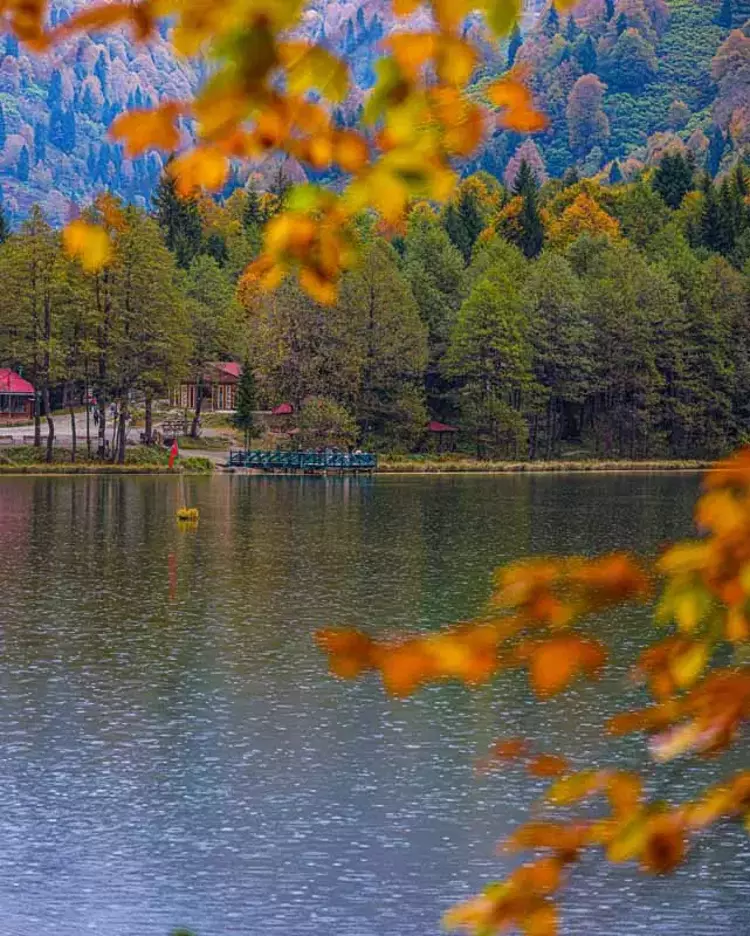 Karagöl’de sonbaharın ihtişamı! Eşsiz manzara yürek hoplattı - 1