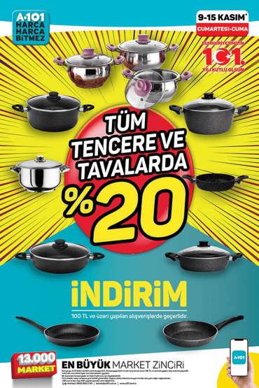 A101 den hafta sonu indirim atağı! 9-15 Kasım fırsatlarını kaçırmayın - 1