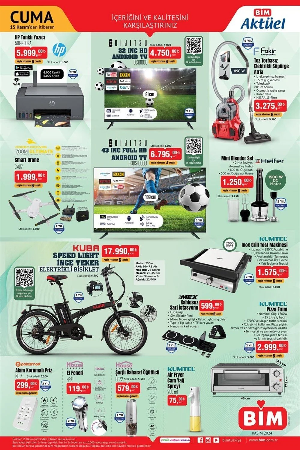 BİM markette 15 Kasım fırsatları: Kaçırılmayacak indirimli ürünler - 92499