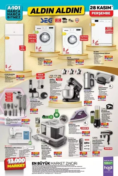 A101 aktüel ürünler kataloğu; 25-28 Kasım A101 indirim fırsatları - 9