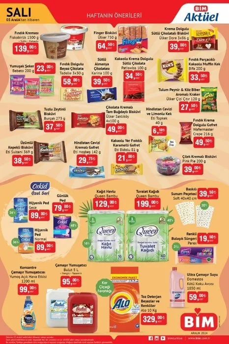 BİM marketleri, 3, 4 ve 6 Aralık 2024 tarihleri için aktüel kataloğunu duyurdu. - 1
