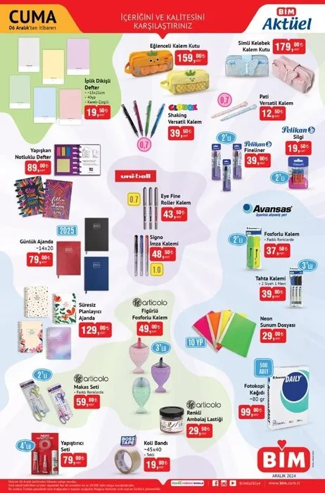 BİM marketleri, 3, 4 ve 6 Aralık 2024 tarihleri için aktüel kataloğunu duyurdu. - 4