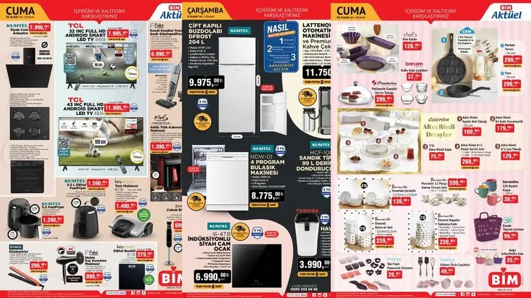 BİM marketleri, 3, 4 ve 6 Aralık 2024 tarihleri için aktüel kataloğunu duyurdu. - 3