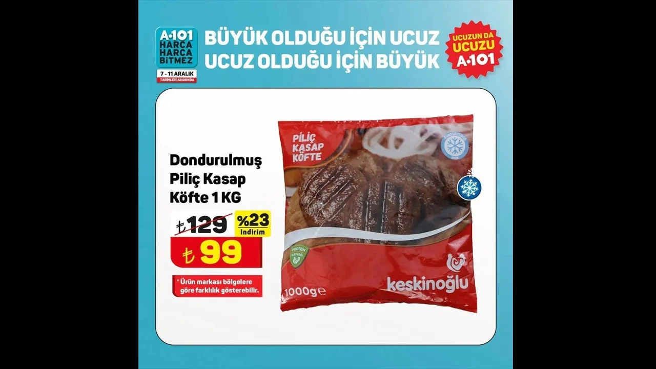 7-13 Aralık 2024 tarihleri arasında  A101'in aktüel kataloğu yayımlandı - 2