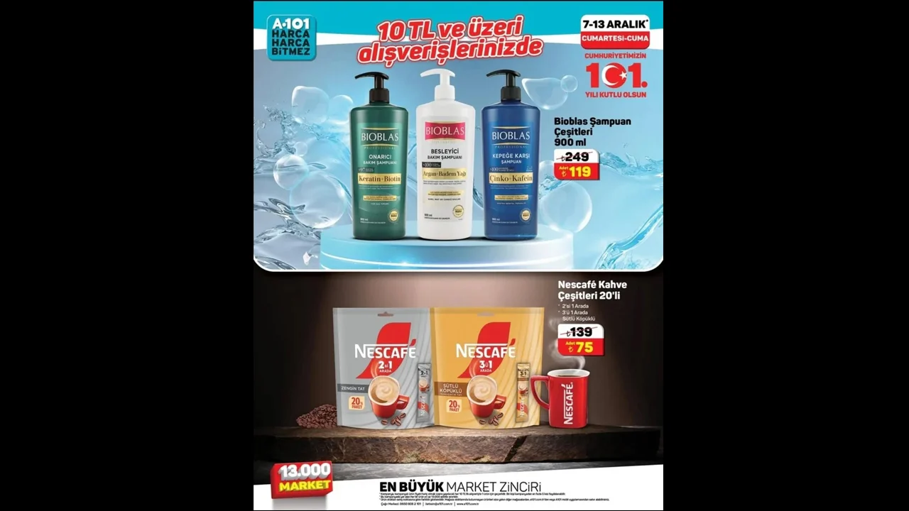 7-13 Aralık 2024 tarihleri arasında  A101'in aktüel kataloğu yayımlandı - 1