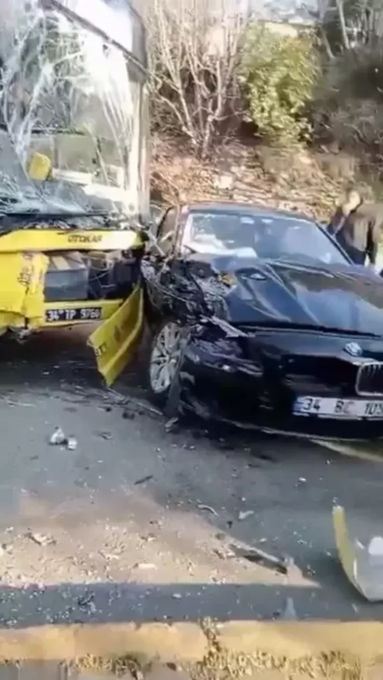 Sarıyer'de İETT Otobüsü Otomobile Çarptı - 2